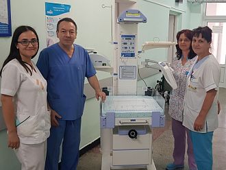 МБАЛ Поморие - с животоспасяваща реанимационна маса за новородени