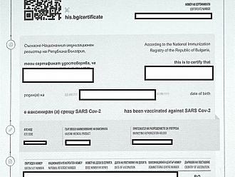 ИО: Над 1 млн. са изтеглените европейски зелени сертификати