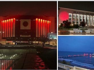 В Деня на хемофилията три сгради в Бургас, Пловдив и София светнаха в червено