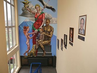 Стенопис „Хигия“, посветен на здравеопазването, бе открит в „Александровска“