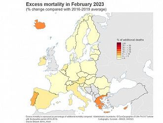 За първи път от пандемията насам Евростат не отчита свръхсмъртност в ЕС
