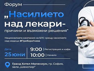 Проучване, свързано с агресията срещу медици, представя БЛС