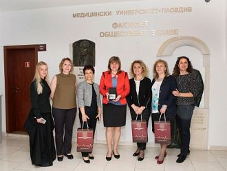 Факултетът по обществено здраве на МУ - Пловдив посрещна делегация от ръководството на здравния консорциум „Аджибадем“ 