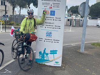 Французин с трансплантирано сърце включи България в своя 4500 км колоездачен маршрут