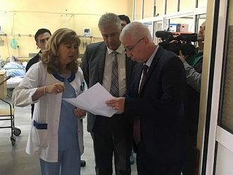 Министърът провери състоянието на клиники в „Пирогов“