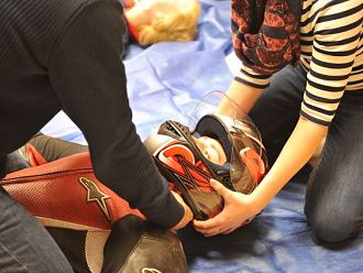 Обучение по първа помощ при инцидент на пътя за мотористи се проведе във ВМА