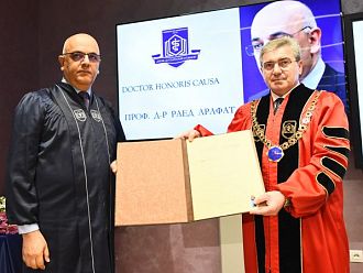 МУ-Варна удостои проф. Раед Арафат с почетното звание „Доктор хонорис кауза“ 